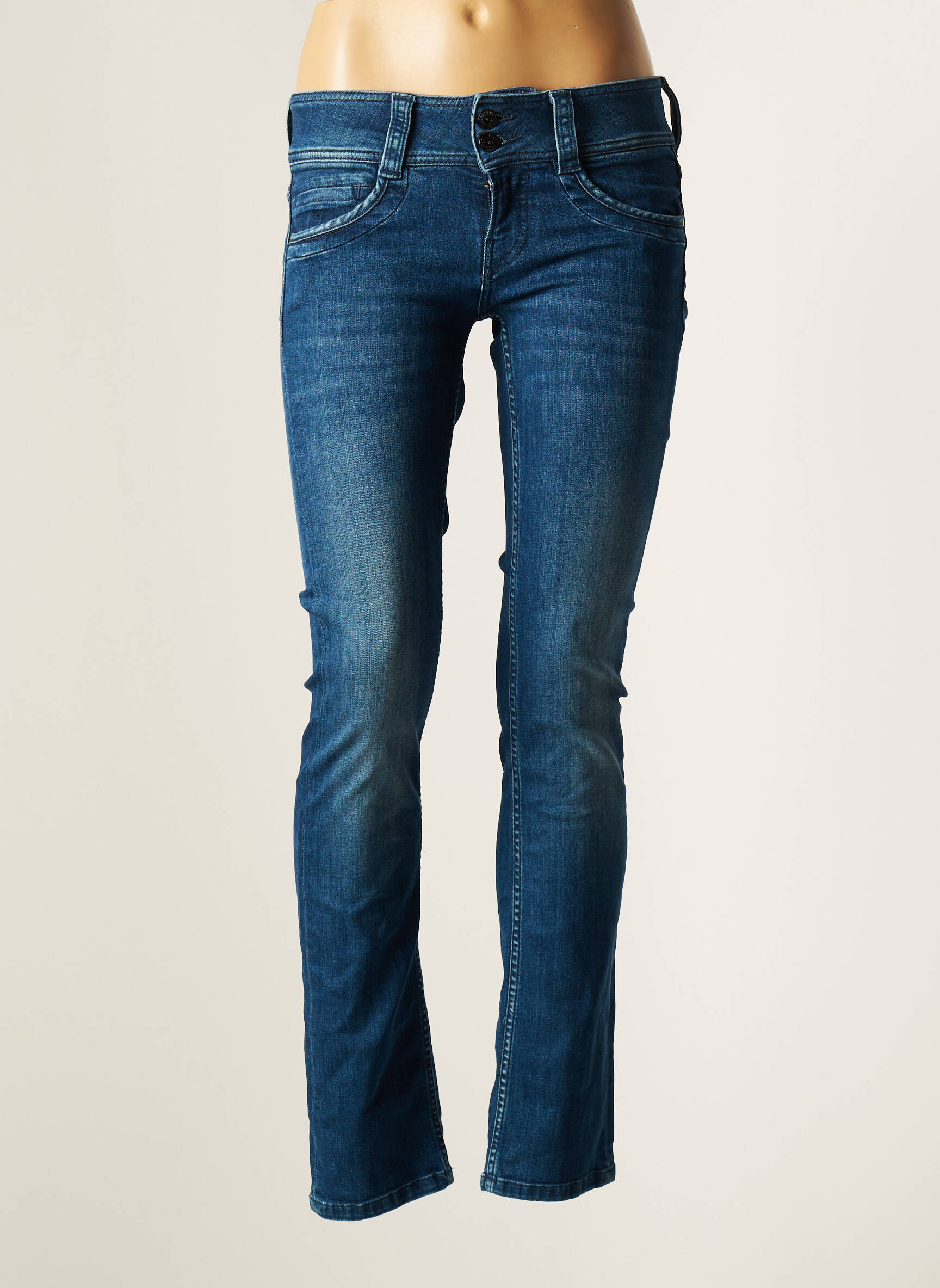 Pepe Jeans Jeans Coupe Slim Femme couleur bleu