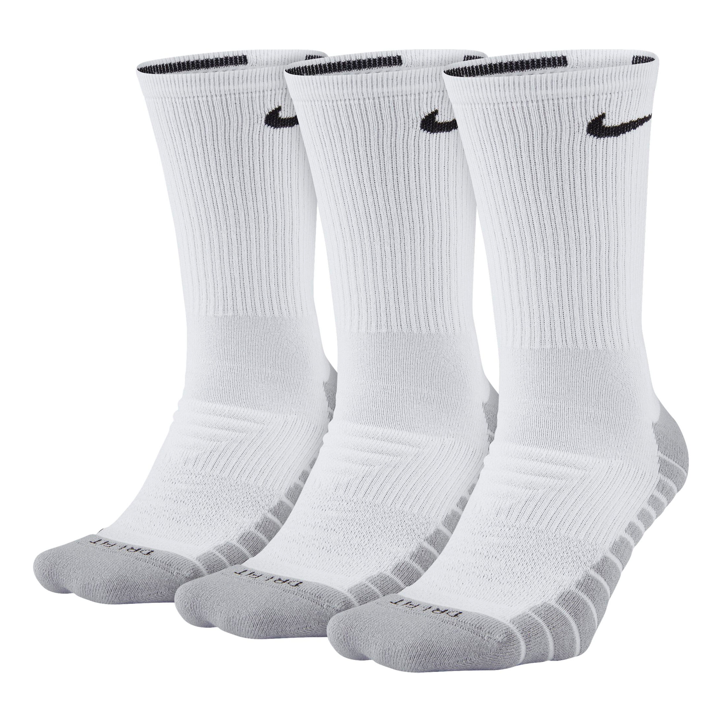 Dry Cushion Crew Sportsocken 3er Pack - Weiß, Schwarz
