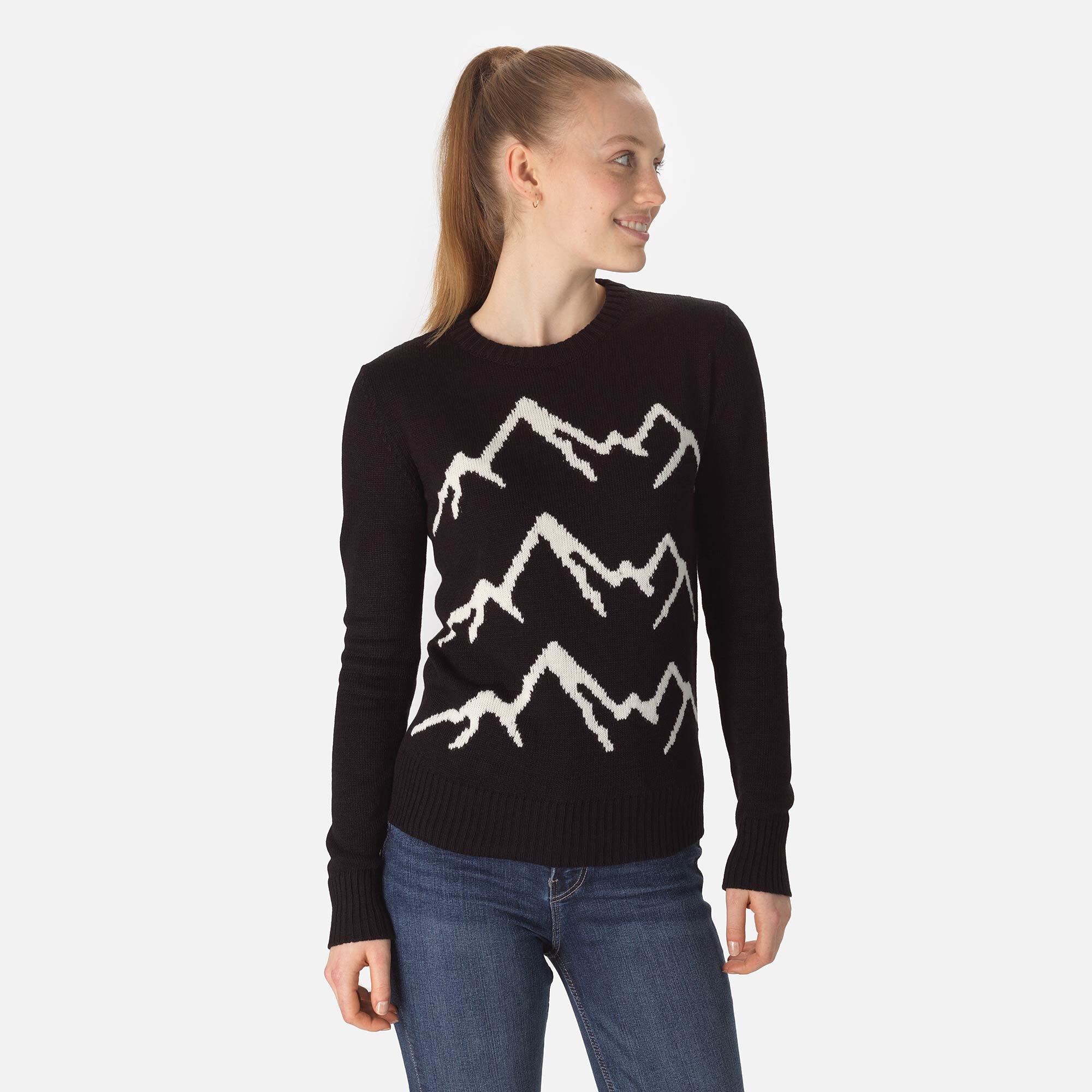 Pull en maille à col rond Femme