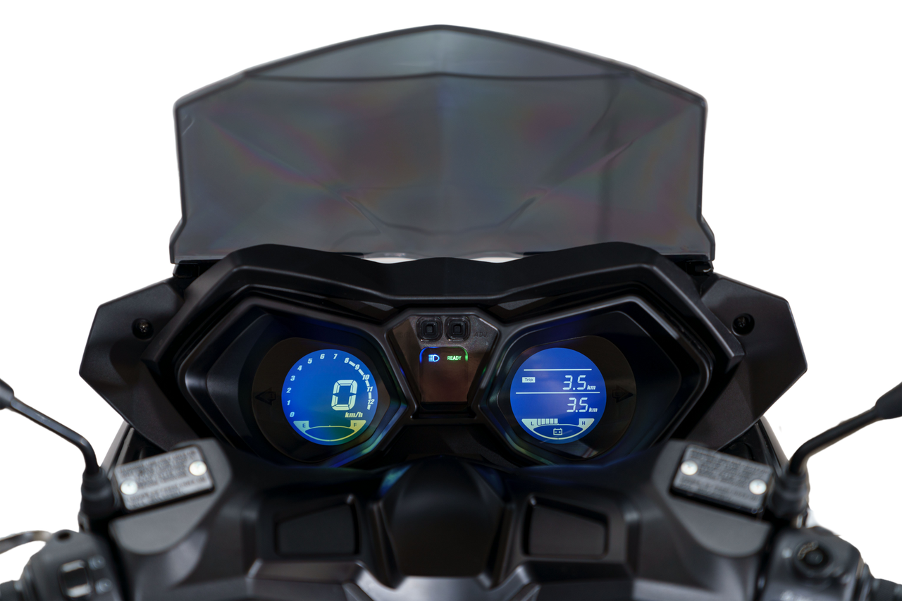 Stormborn Elektro-Motorrad ALEX R - 5kW Motor mit herausnehmbaren Akkus Mattschwarz