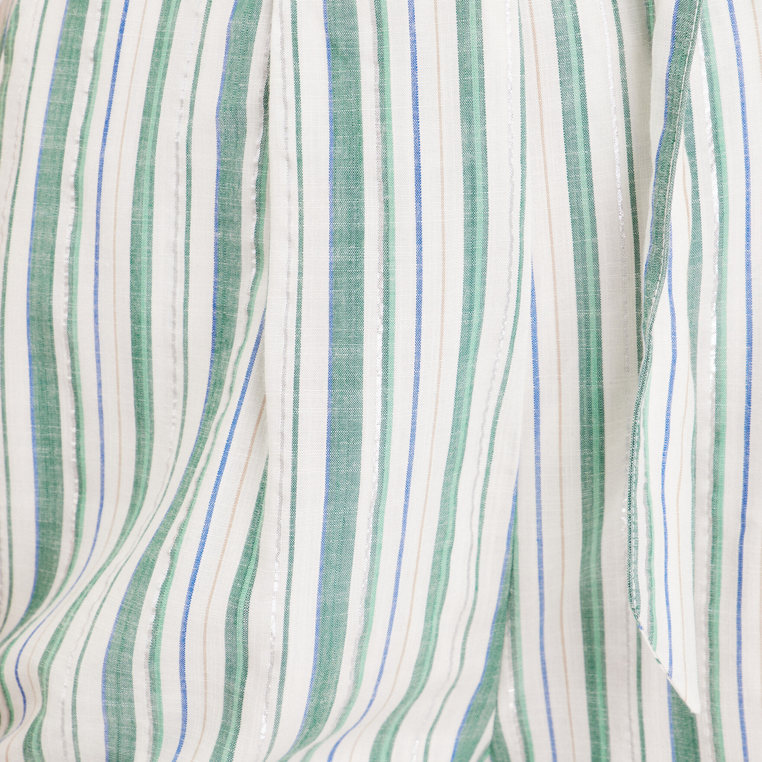 Short avec ceinture à nouer vert femme | Cache Cache