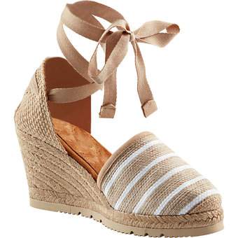 Unisa Keilsandale in beige
