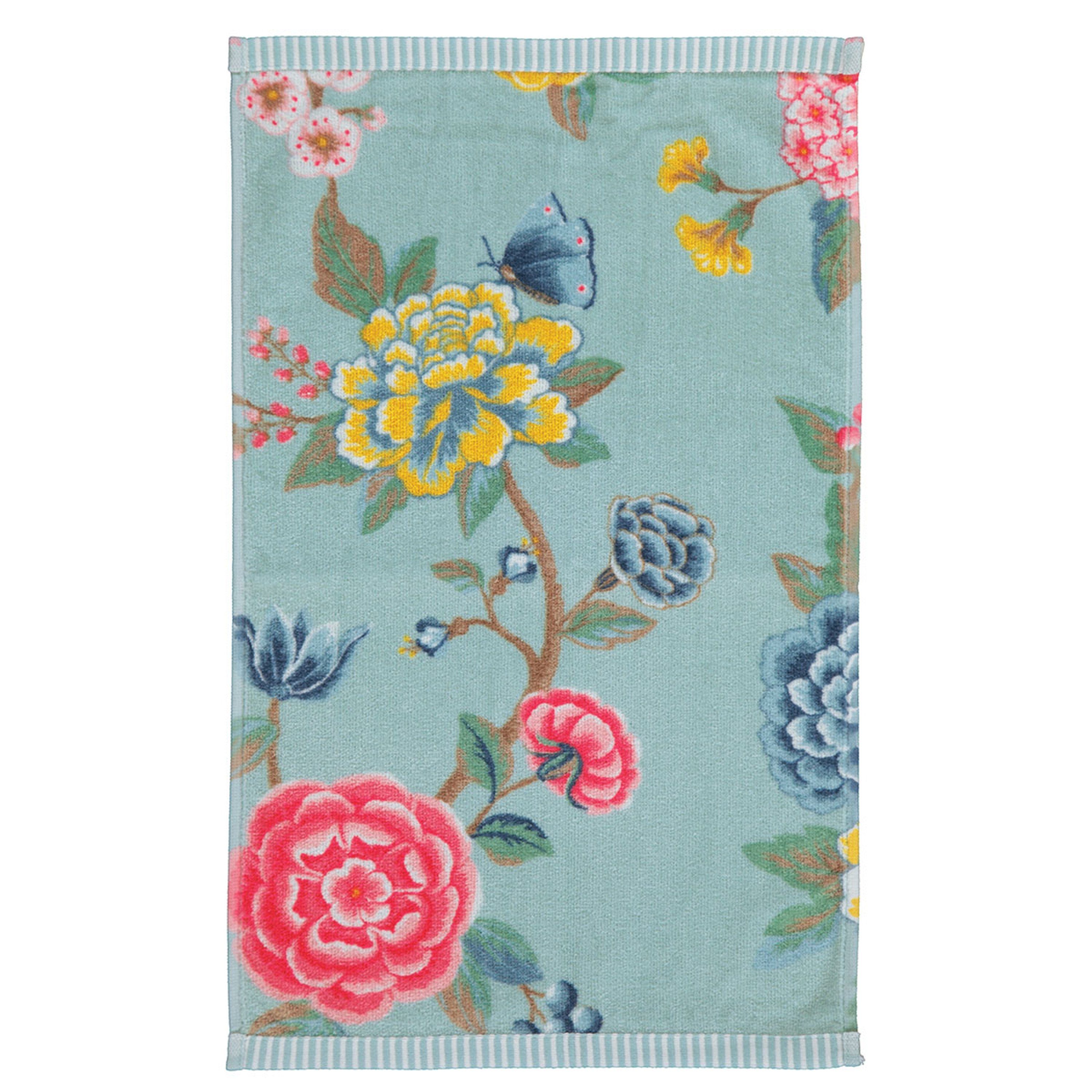 PiP Studio Handtuch Pip GOOD EVENING Waschhandschuh Gästetuch Handtuch Duschtuch, blue, Frottee, rechteckig