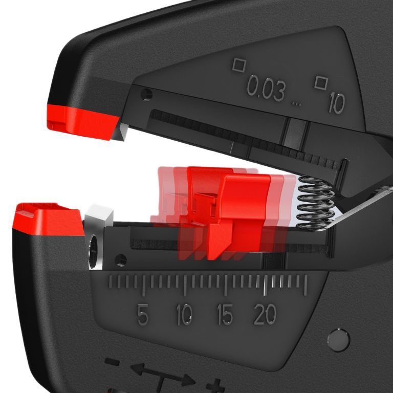 Knipex 12 40 200 savaime prisitaikančios nužievinimo replės 200 mm