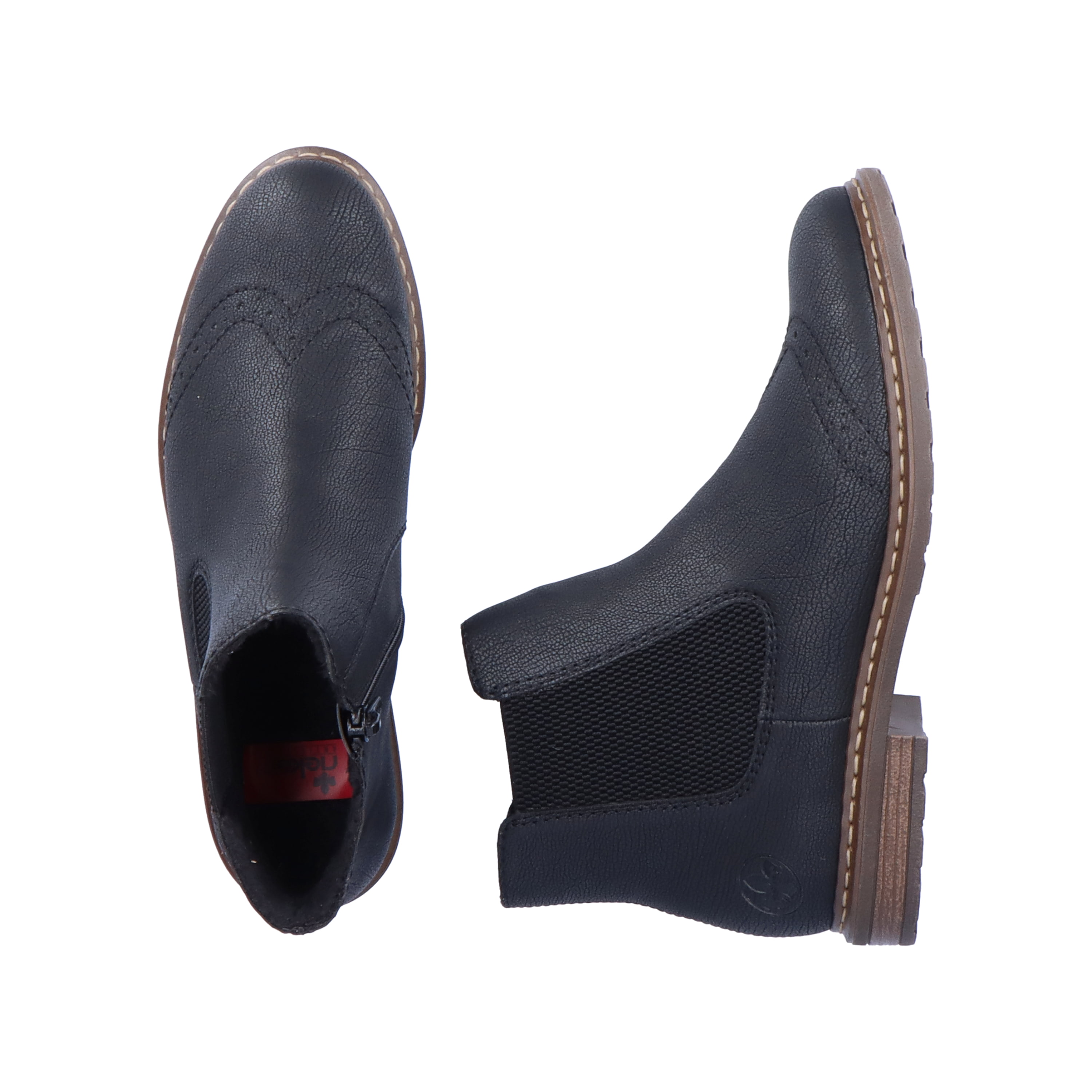 Rieker Damen Chelsea Boots asphaltschwarz