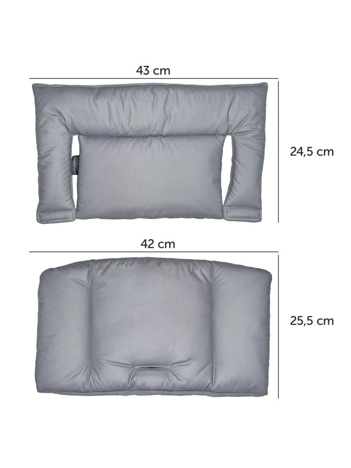 LaLoona Sitzkissen / Hochstuhlauflage für Stokke Tripp Trapp in grau günstig kaufen onesize