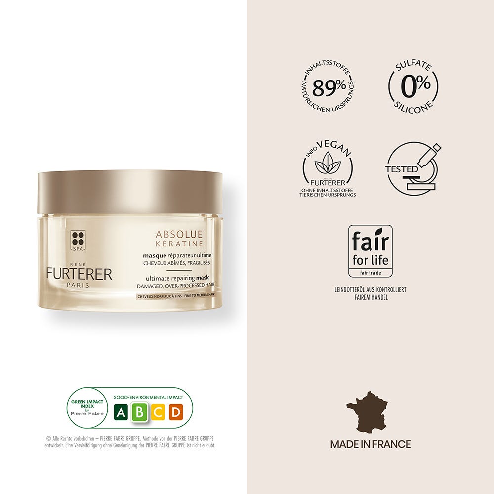 Rene Furterer Absolue Kératine Aufbauende Keratin-Maske fein-normal 200 ml
