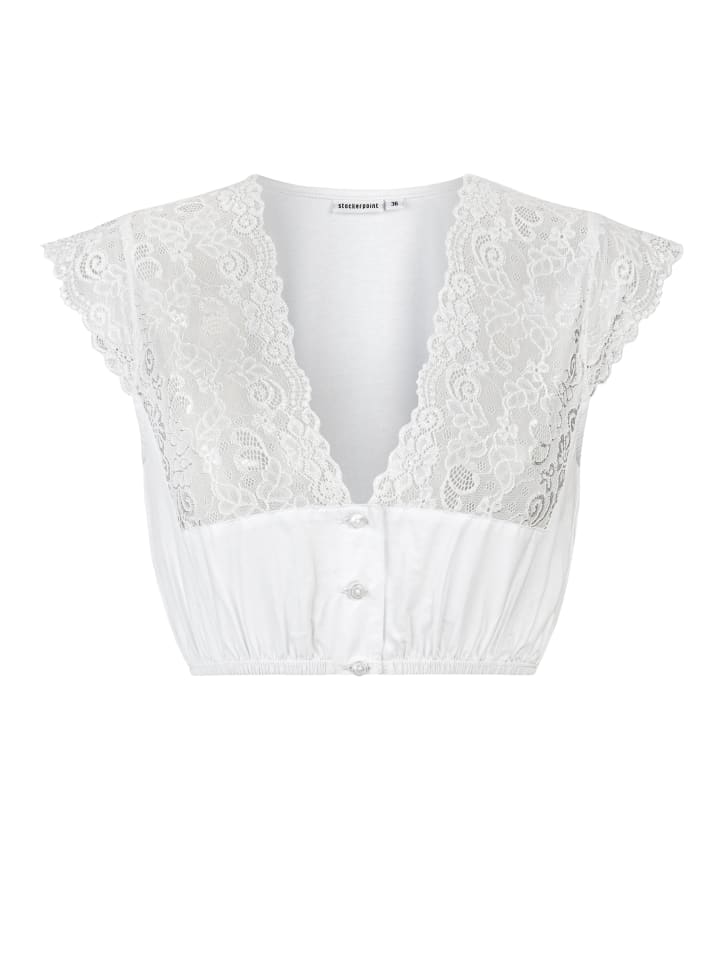 Stockerpoint Stockerpoint Dirndlbluse Aveline in weiss günstig kaufen