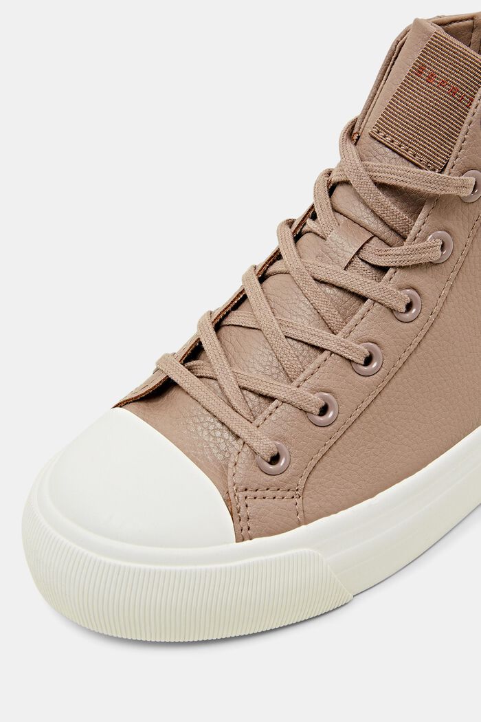 Plateau-Sneakers in Lederoptik