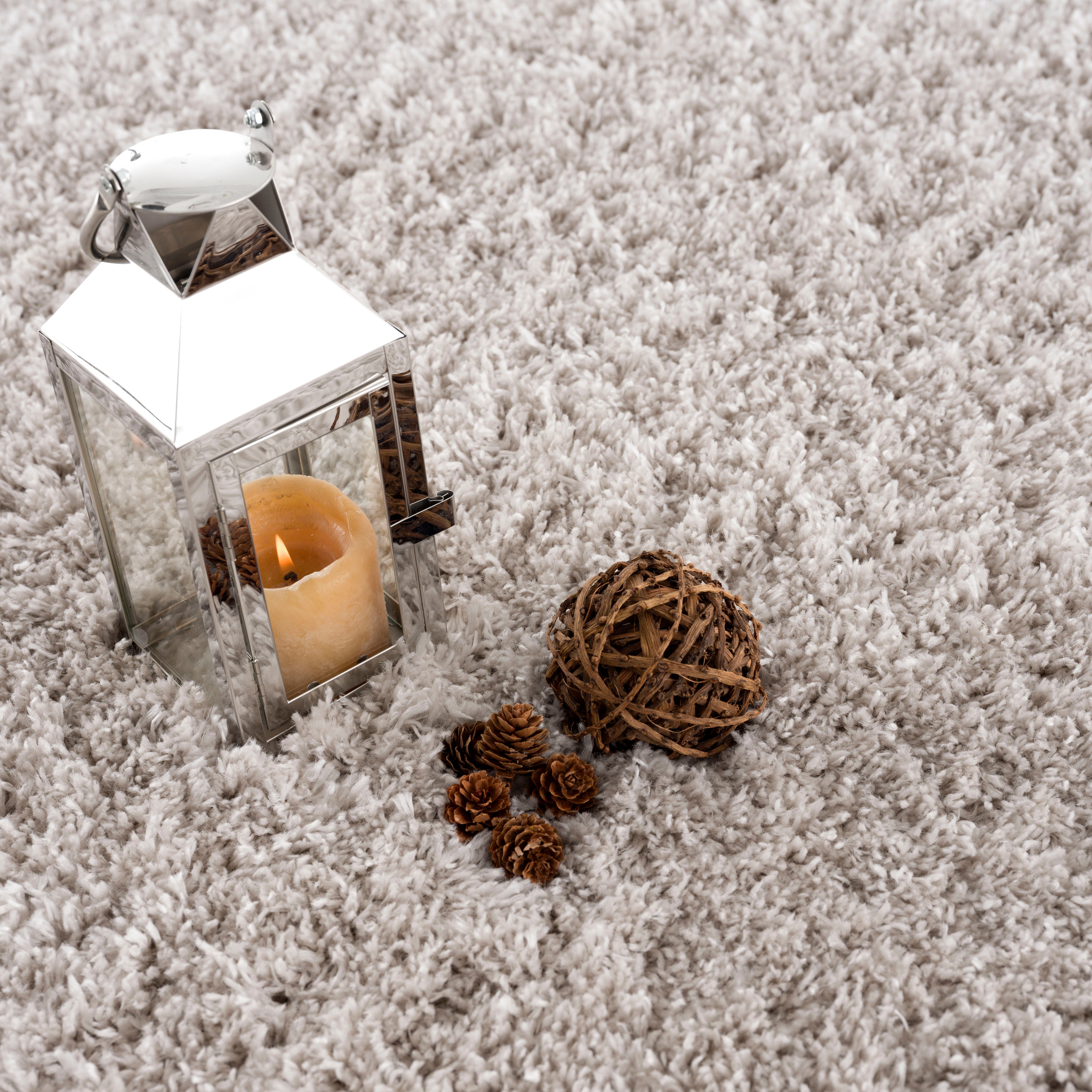 Hochflor-Teppich Porto, Sanat, rechteckig, Höhe: 45 mm, Wohnzimmer, Langflor, Shaggy Teppich