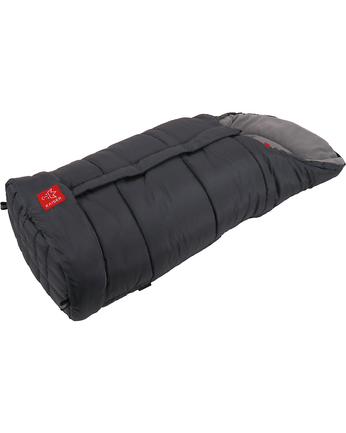 Iglu- Fußsack Fleece, anthrazit/hellgrau