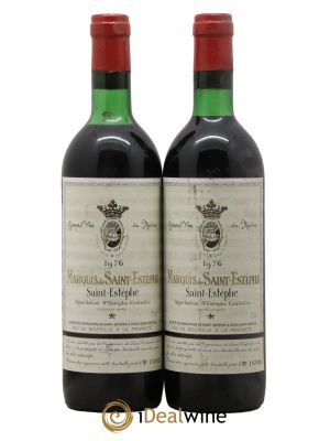 Marquis de Saint Estèphe  1976 - Lot de 2 Bouteilles