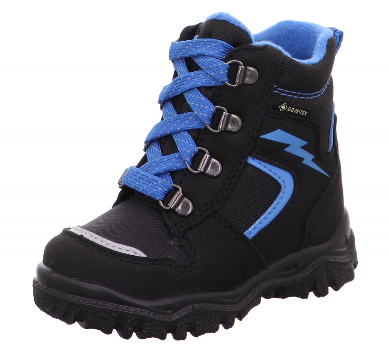 HUSKY1 - Schwarz/Blau Boots mit Schnürung