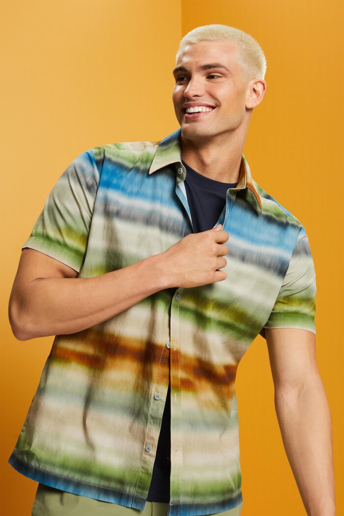 Button-Down-Hemd mit Print