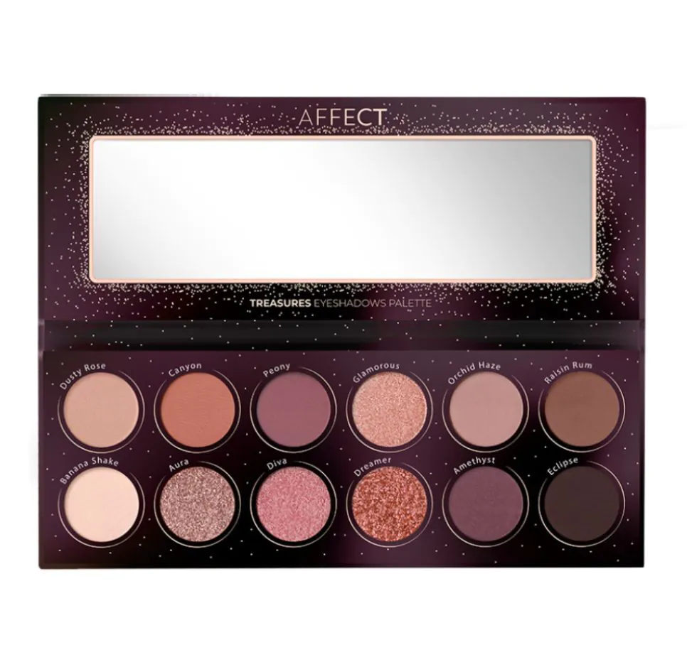 Paleta presovanih sjenila Affect Treasures