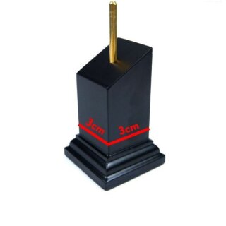 Holzsockel für Büsten 3 x 3 cm Schwarz