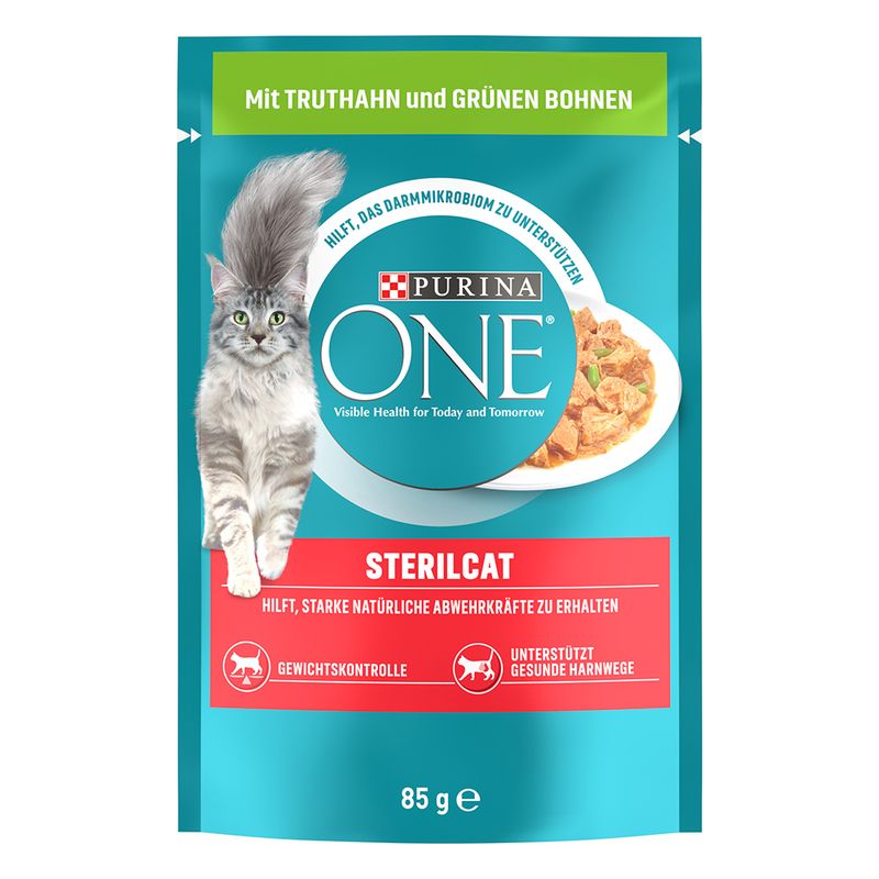 PURINA ONE Sterilised mit Truthahn & grünen Bohnen