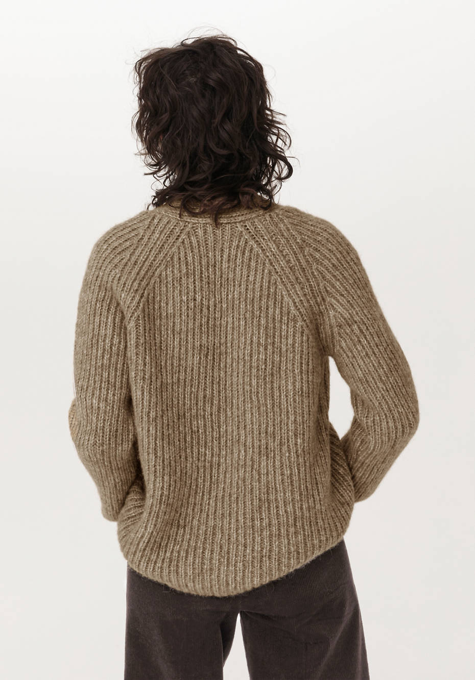 Pullover aus Alpaka mit Bio-Baumwolle
