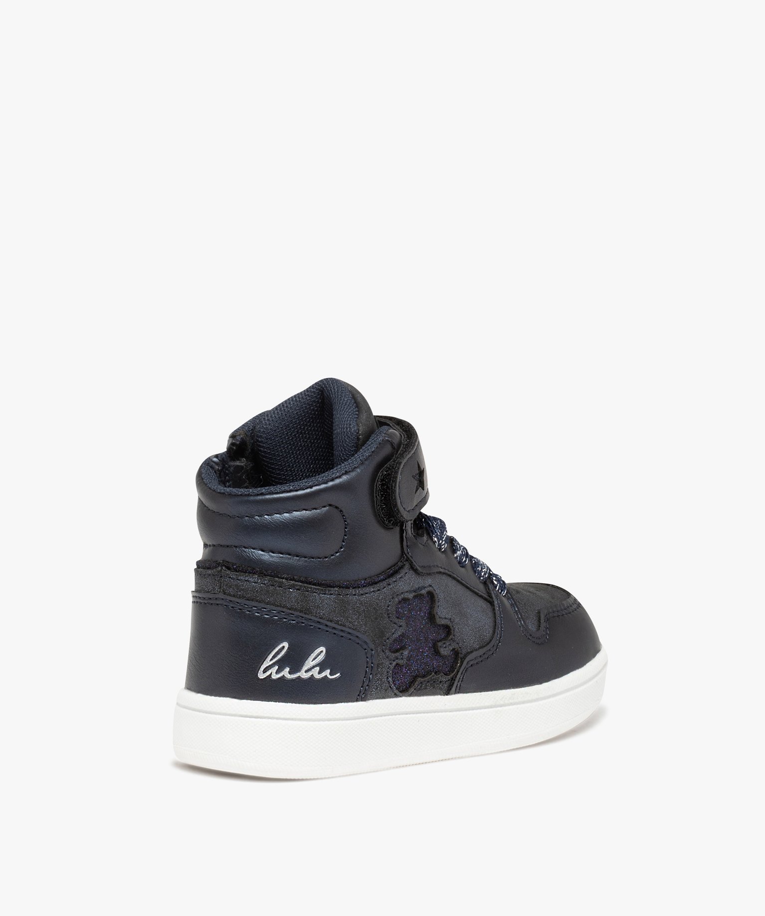 Baskets fille mid-cut ourson pailleté - LuluCastagnette bleu | GEMO