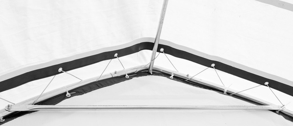 Green Yard Folien Gerätehaus/-Garage, ca. 390 x 610 x 370 cm - Grau