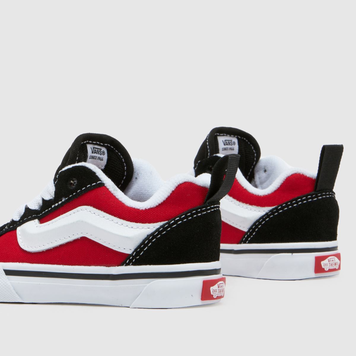 Vans svarta & röda knu skool pojkar småbarn småbarn