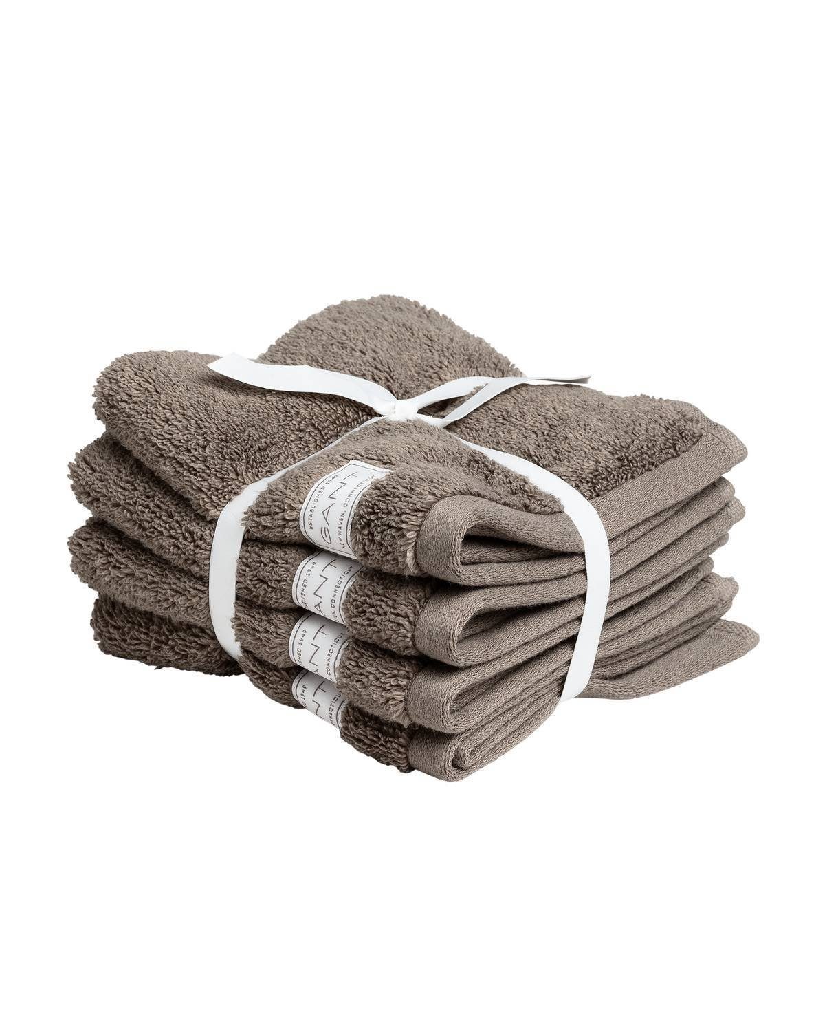 Gant Gästehandtücher Seiftuch, Organic Premium Towel, 4er Pack -, (4-St)
