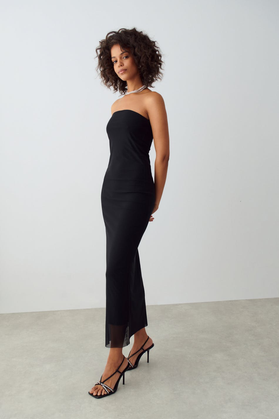 Mesh tube dress