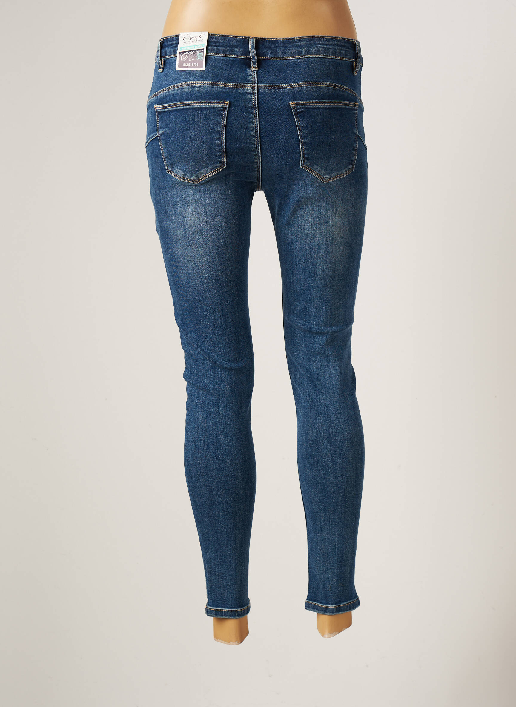 Onado Jeans Skinny Femme couleur bleu