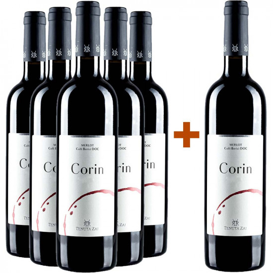 5+1 Paket Corin Merlot Colli Berici DOC - Tenuta Zai