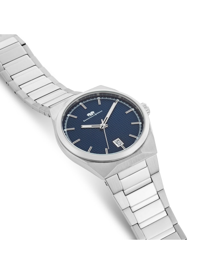 Rhodenwald & Söhne Herren Quarzuhr silber Edelstahl silber in silber günstig kaufen 23 cm