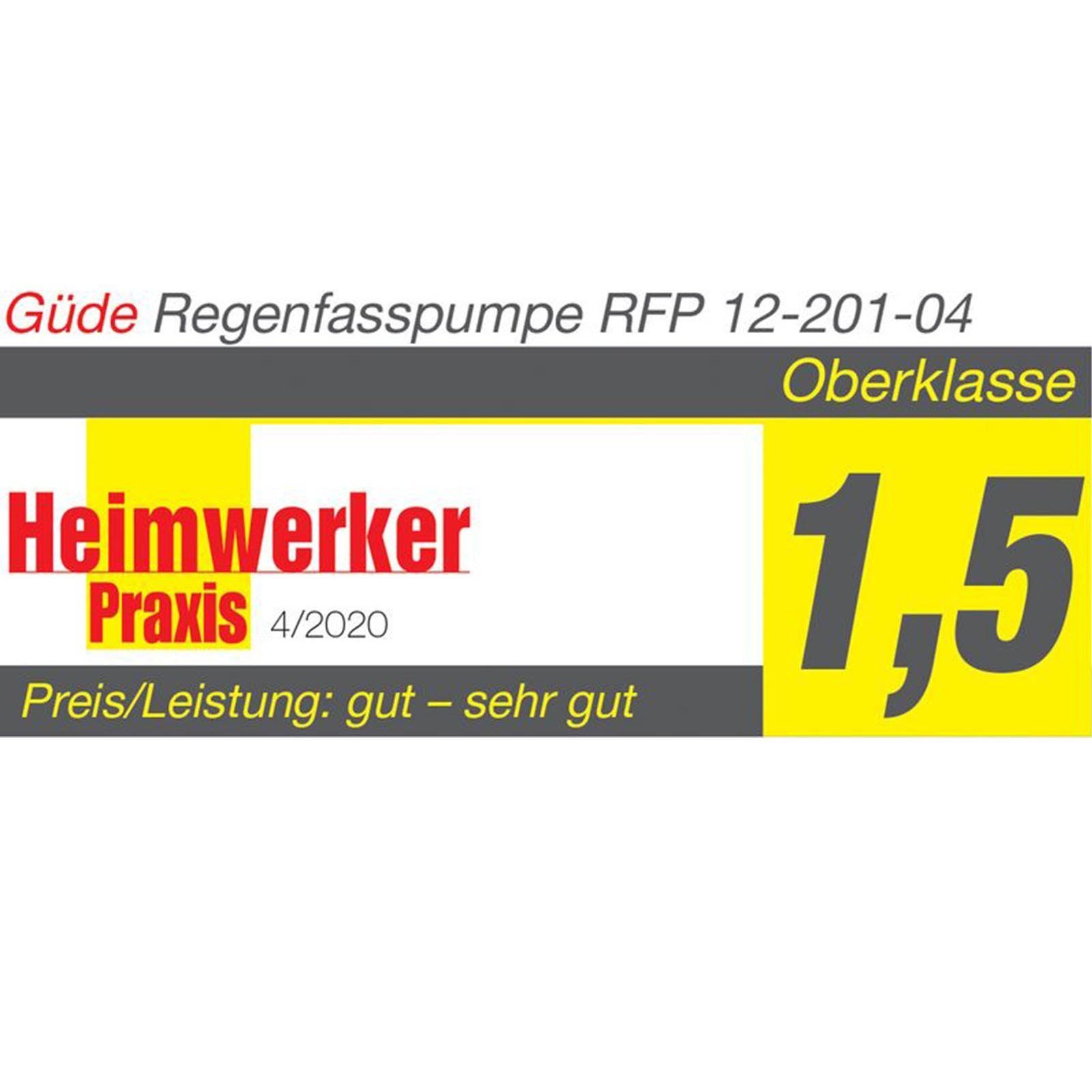 Güde Regenfasspumpe Güde Akku Regenfasspumpe RFP 12-201-04 -58492, Fördervolumen: 1500 l/h, Länge: 180 mm, Breite: 80 mm, Höhe: 980 mm