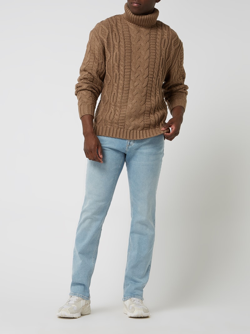 Straight Fit Jeans mit Stretch-Anteil in hellblau