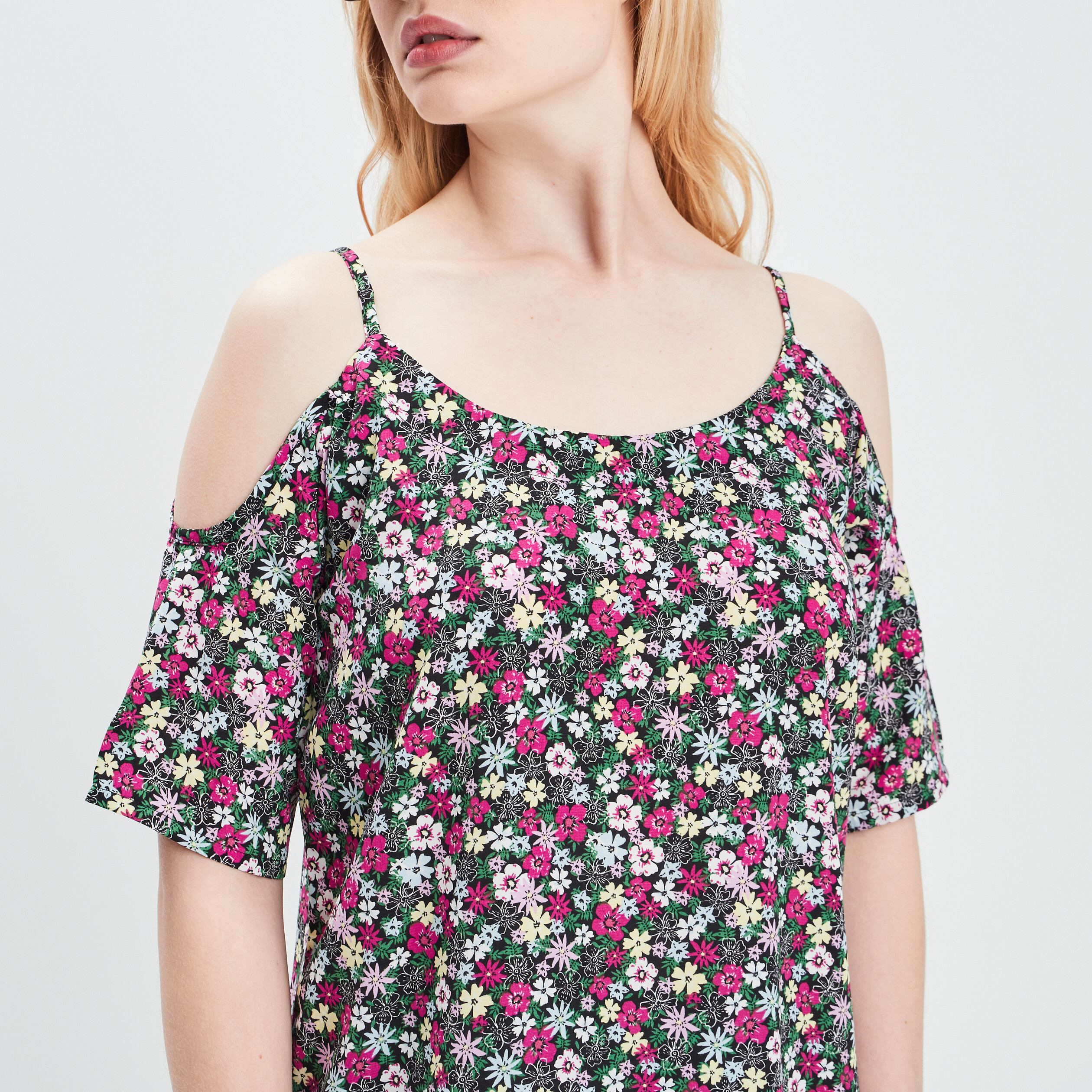 Blouse épaules dénudées violet femme | La Halle