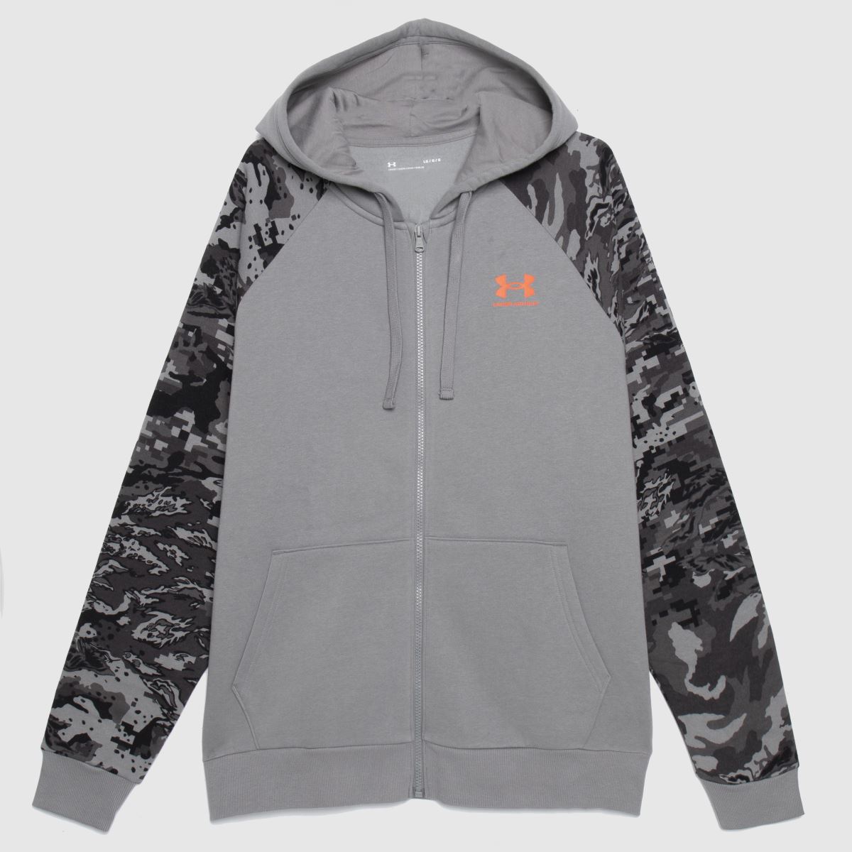 Under Armour – Rival – Mörkgrå fleece med kamouflagemönster