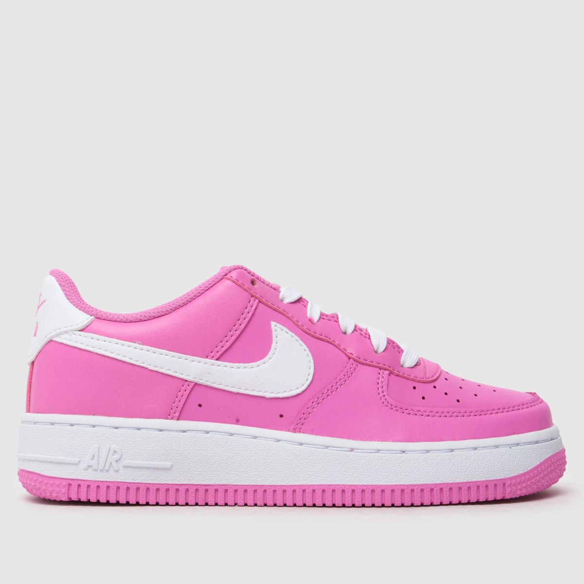 Nike rosa Air Force 1 flickor ungdomsskor
