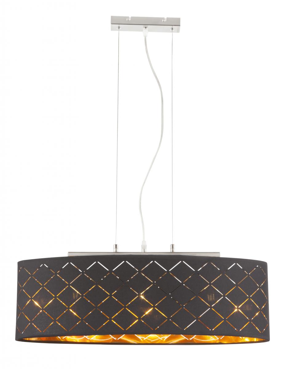 Globo Lighting - CLARKE - Hängeleuchte Metall Nickel matt, 3x E27