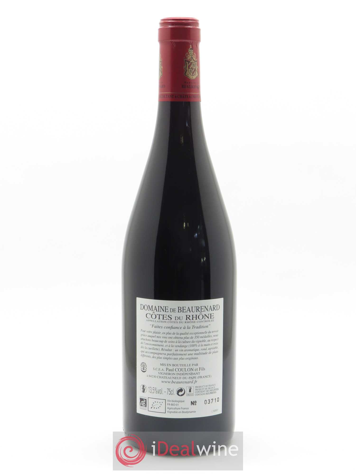 Côtes du Rhône Beaurenard (Domaine de)  2020 - Lot de 1 Bouteille