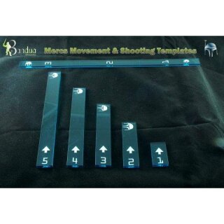 Mercs Movement & Shooting Templates (für X-Wing geeignet)