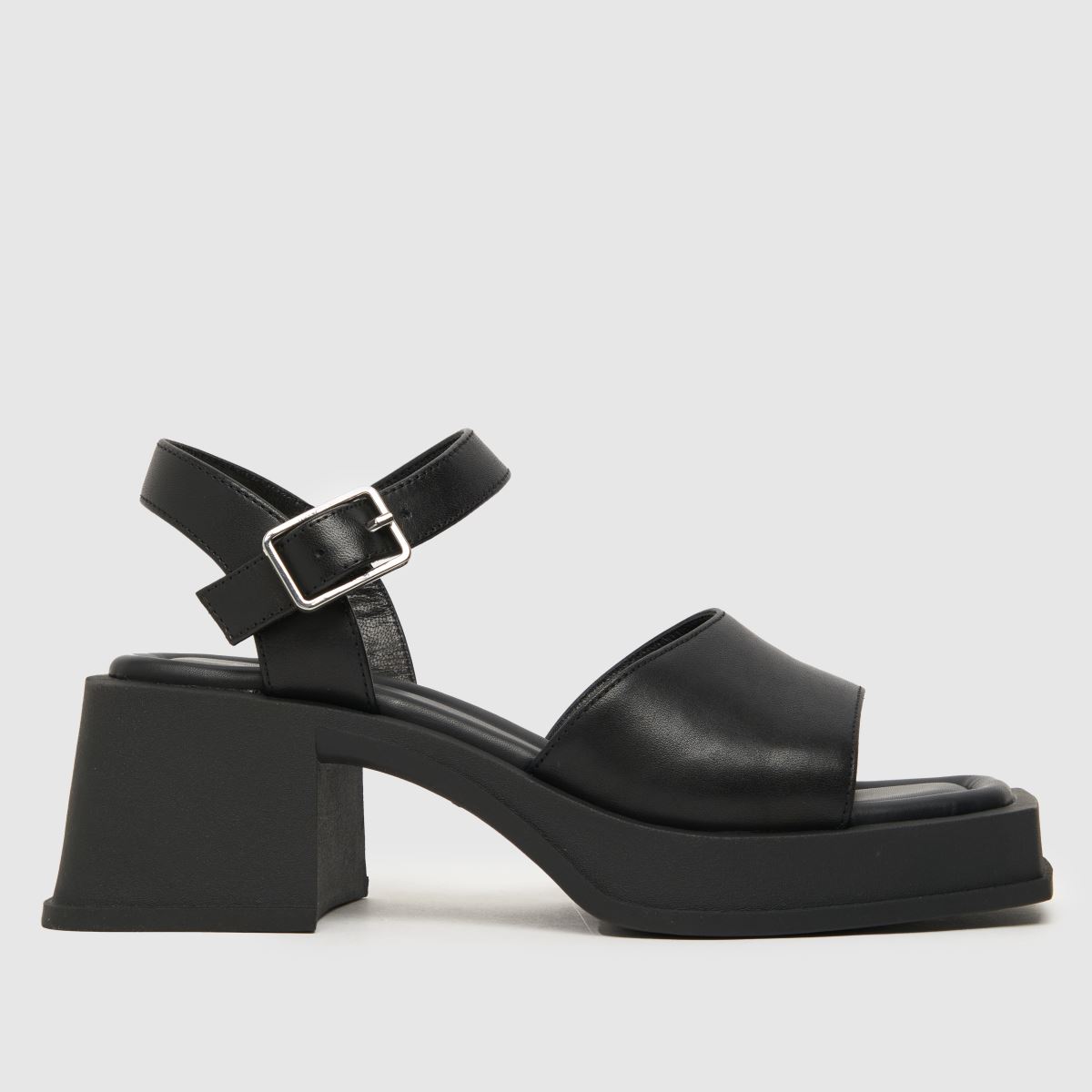 Vagabond Shoemakers – Svarta högklackade klackar med blockmönster