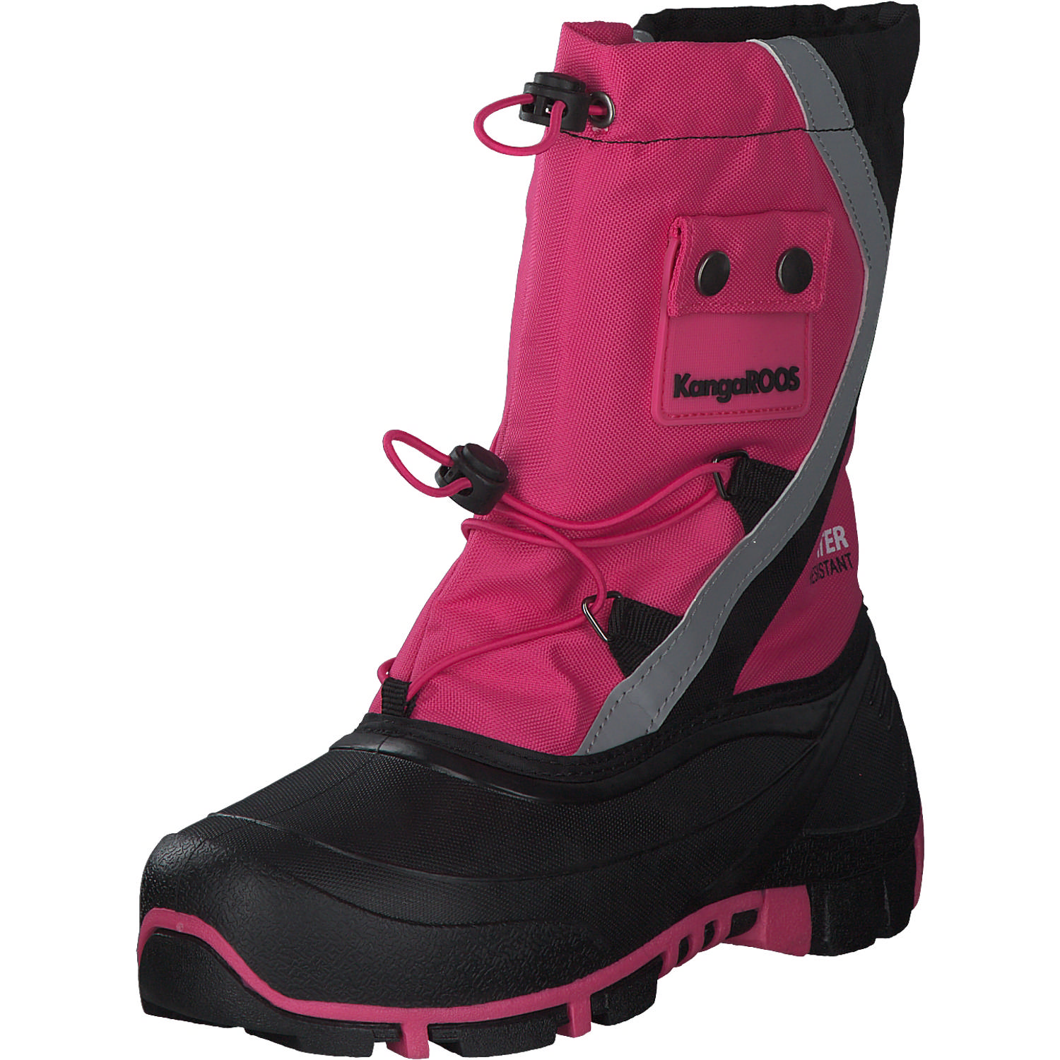 KangaROOS Kanga-Bean II 18927, Winterschuhe (Kinder), Kinder, daisy pink/jet black