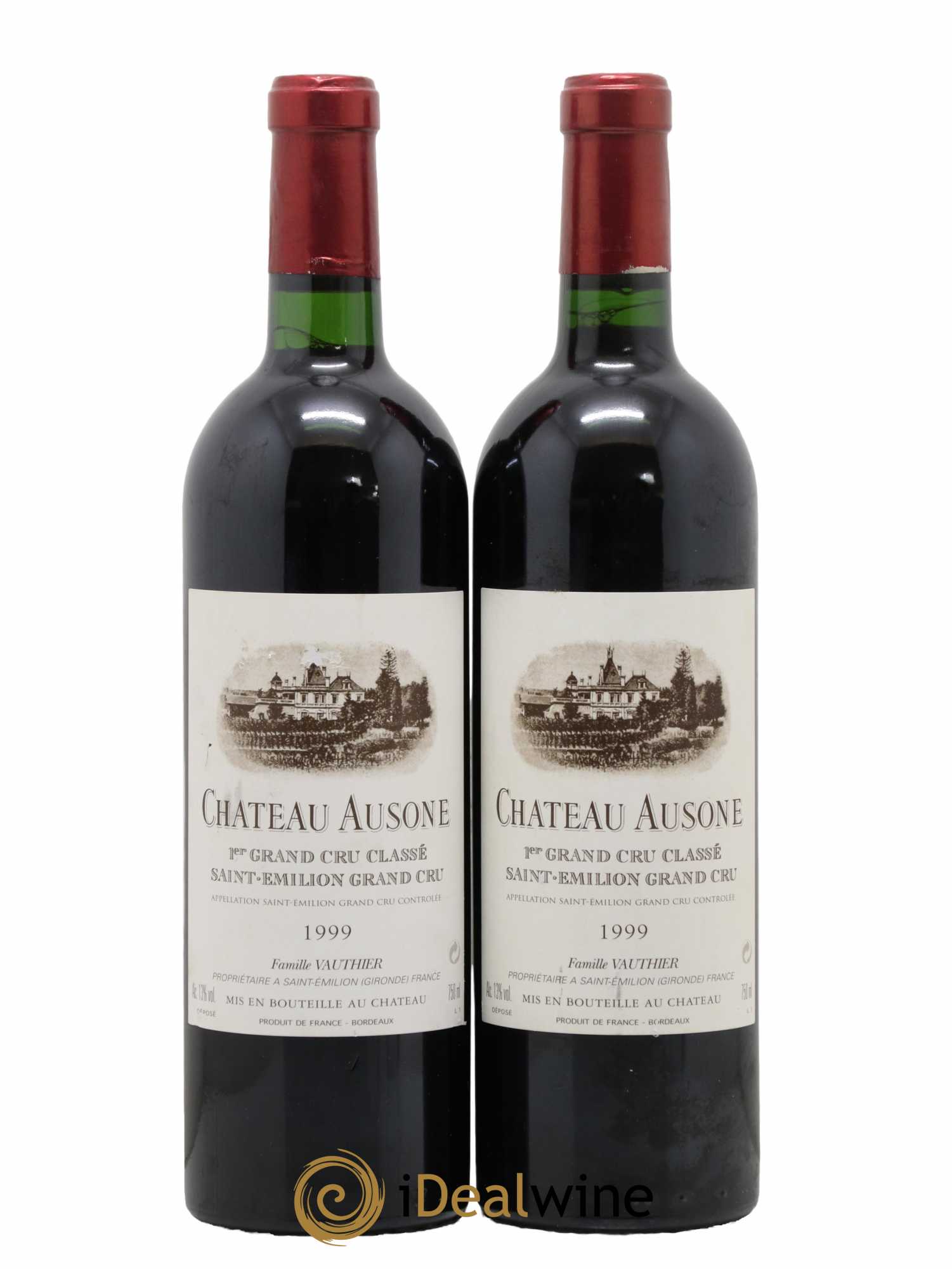 Château Ausone 1er Grand Cru Classé A  1999 - Lot de 2 Bouteilles