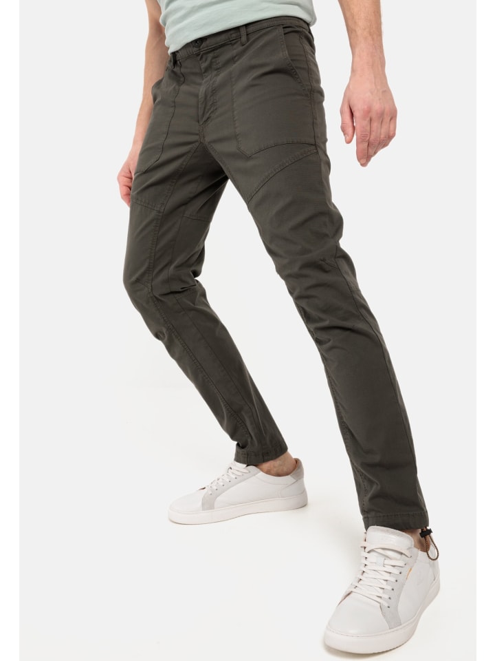 Camel Active Tapered Fit Worker Chino in Dunkelgrün günstig kaufen