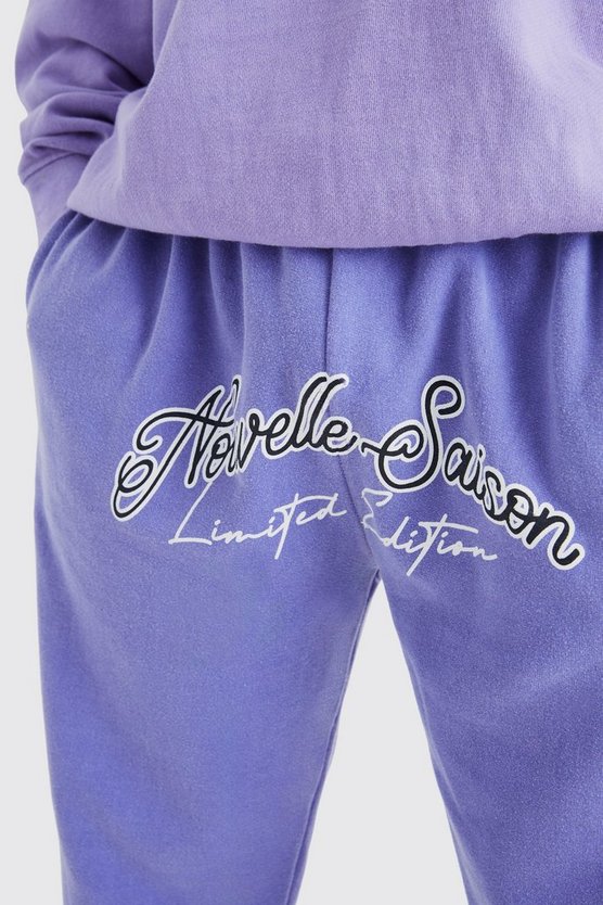Oversize Jogginghose mit Nouvelle-Print