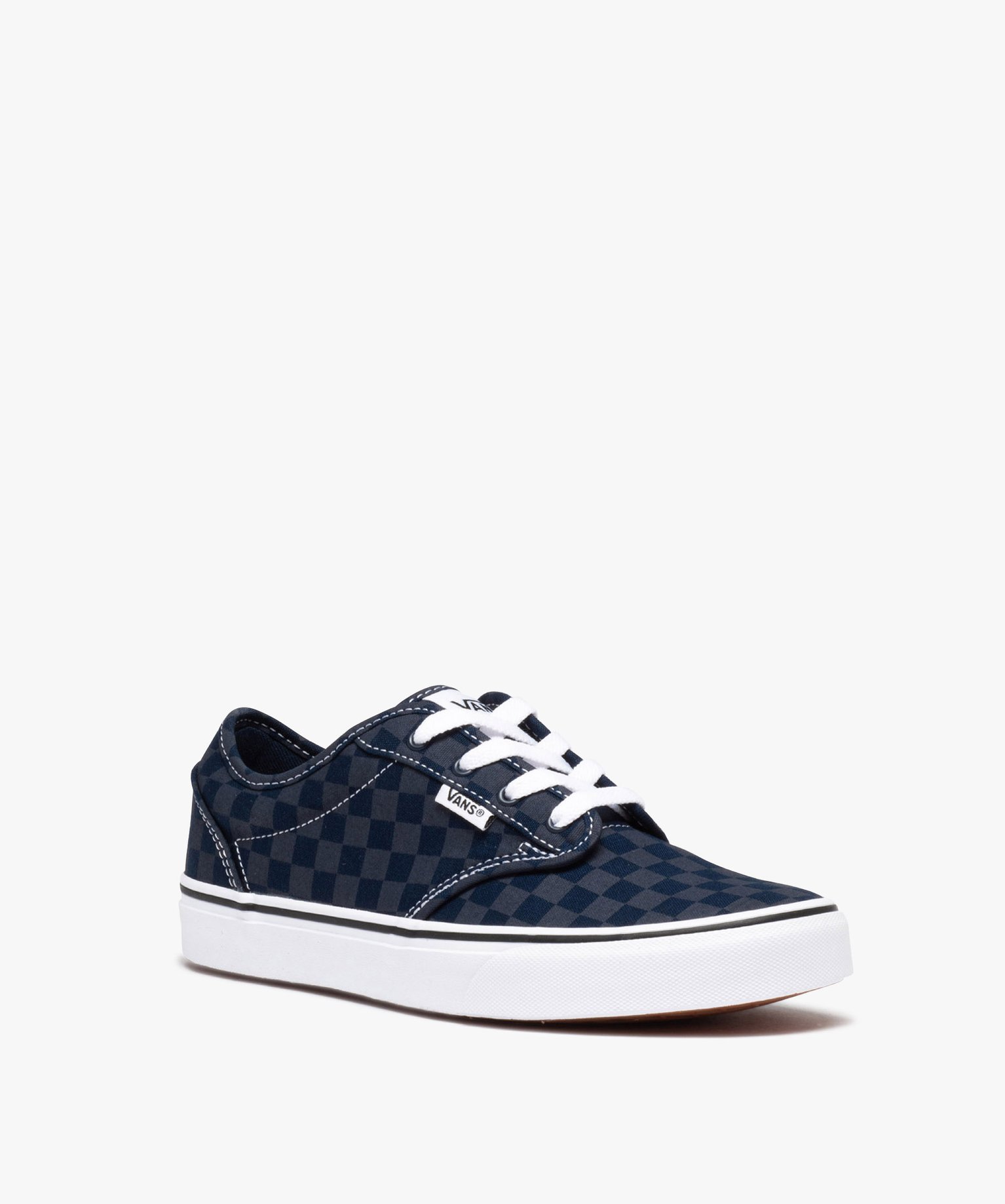Baskets Garçon en toile à motif damier - Vans marine | GEMO