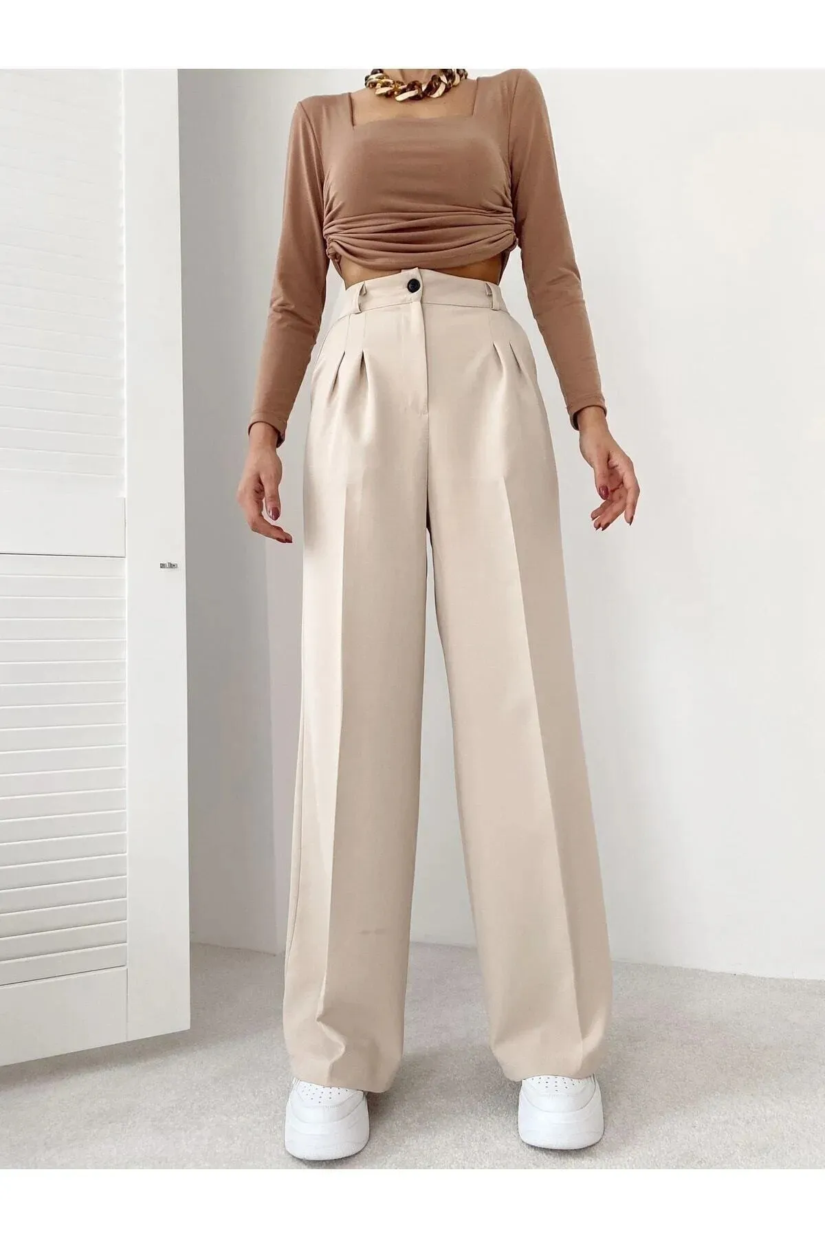 GRİLAND  Hose - Beige - Straight