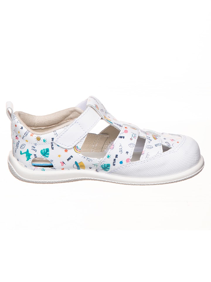 kmins Leder-Barfußschuhe in Weiß/ Bunt günstig kaufen