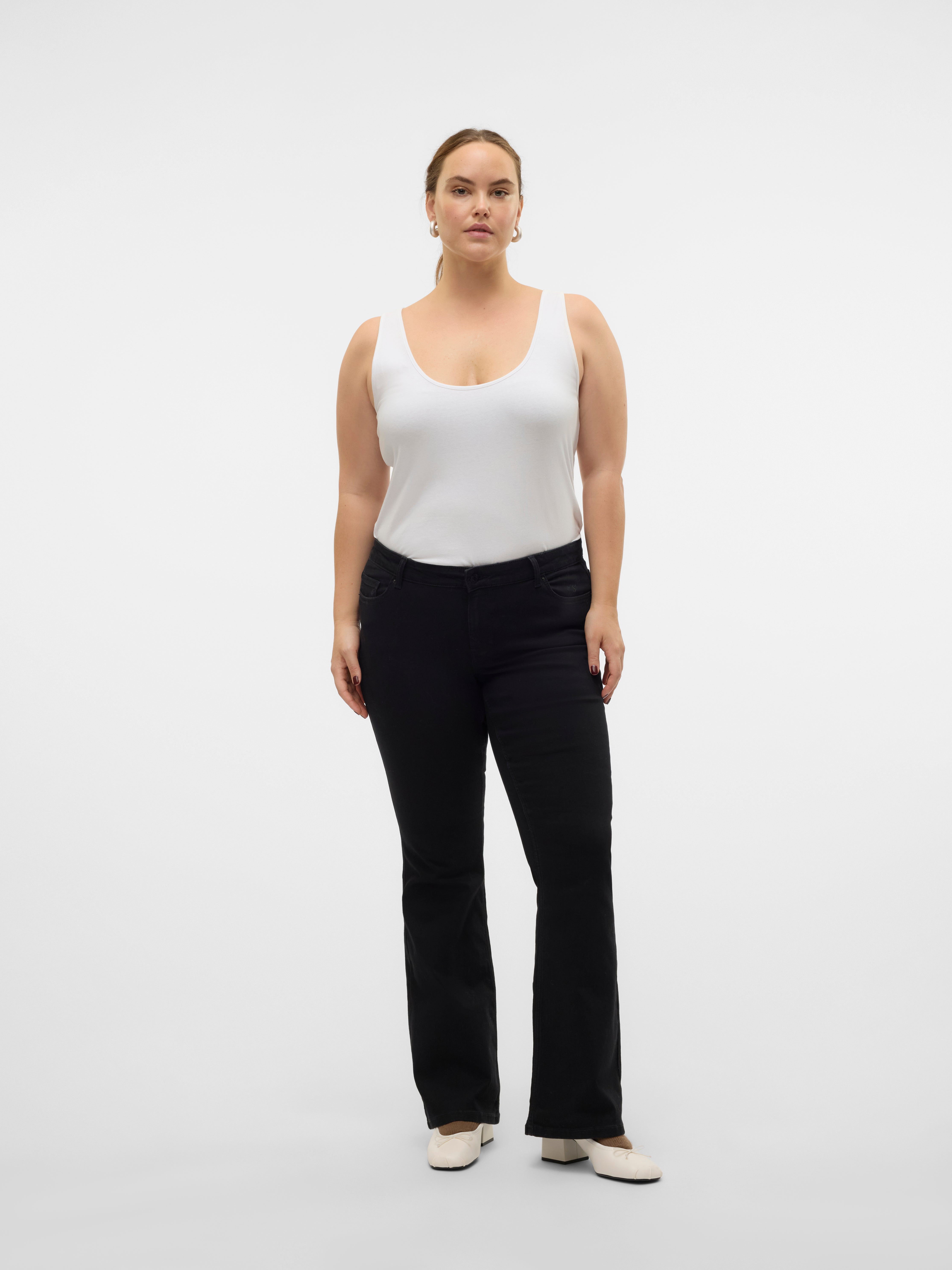 VMSIGI Niedrige Taille Ausgestellt Jeans