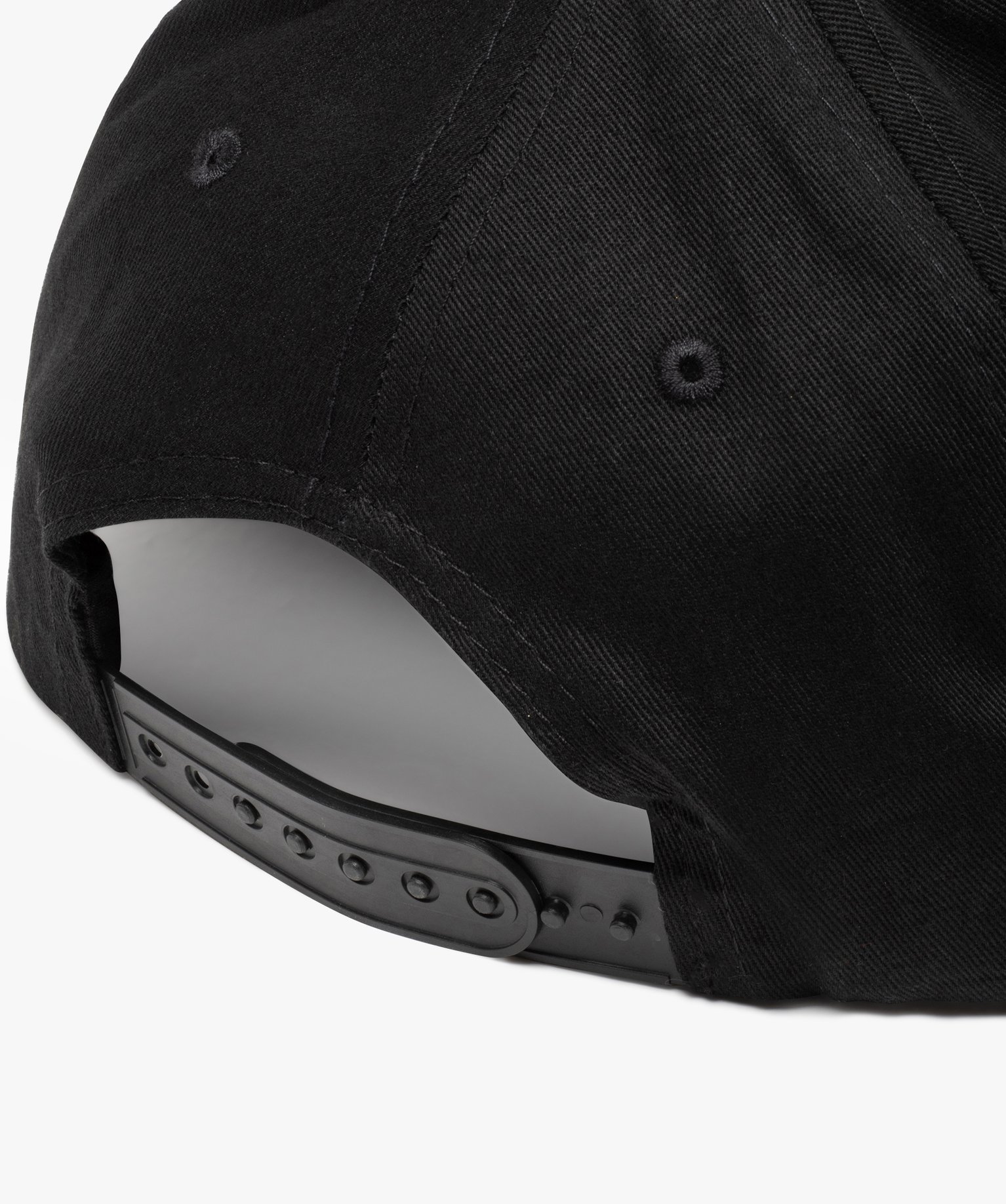 Casquette homme en toile unie réglable noir | GEMO