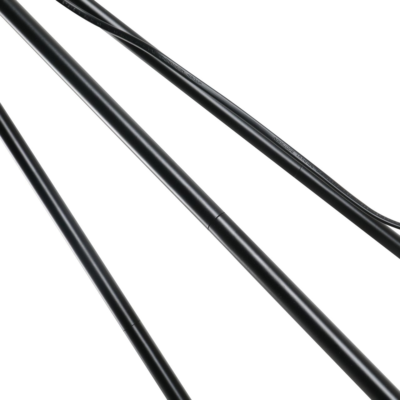 HOMCOM Stehlampe Stehleuchte Standleuchte E27, Stahl Polyester, 37x37x152cm (Schwarz Weiß)