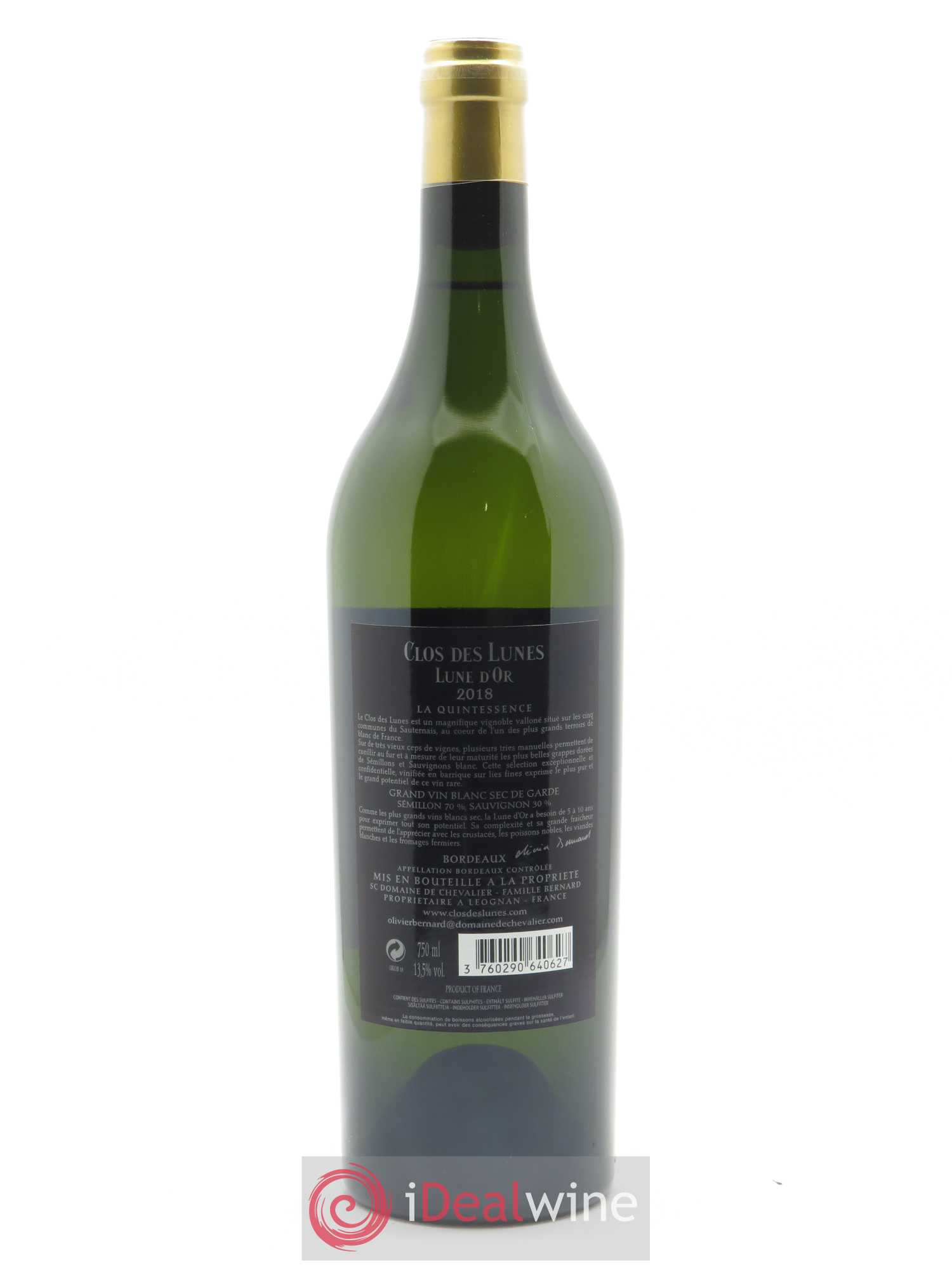 Clos des Lunes - Lune d'Or  2018 - Lot de 1 Bouteille